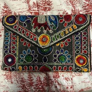 Rajasthani Jaipuri Art Sling Bag Foldover Clutch Purse Quality Checked